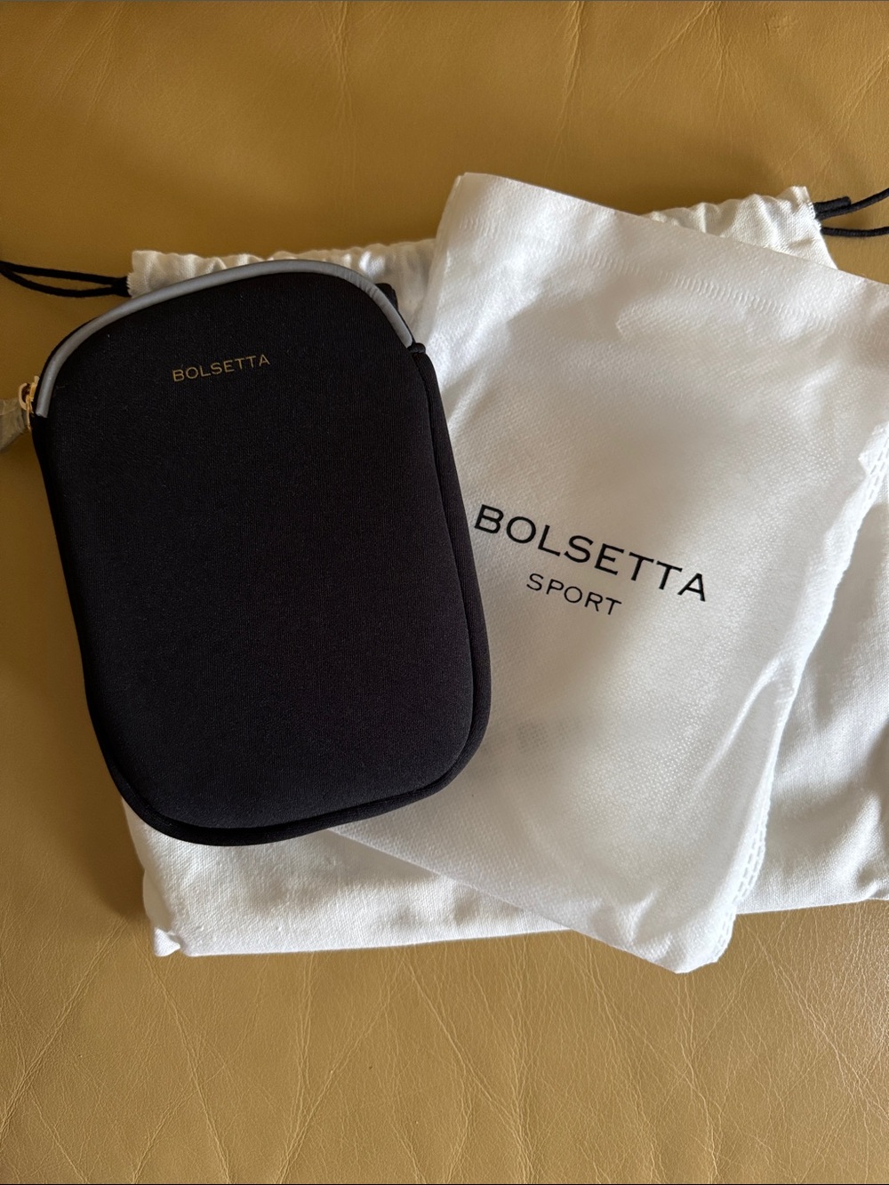 Bolsetta Black Neoprene Tech Pouch